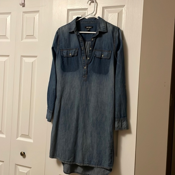 Denim long poloshirts - Picture 1 of 5